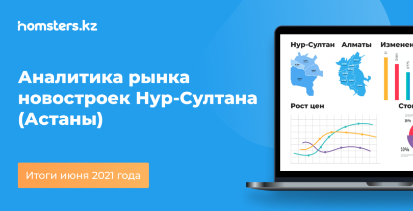 Аналитика рынка новостроек Нур-Султана: итоги июня 2021 года