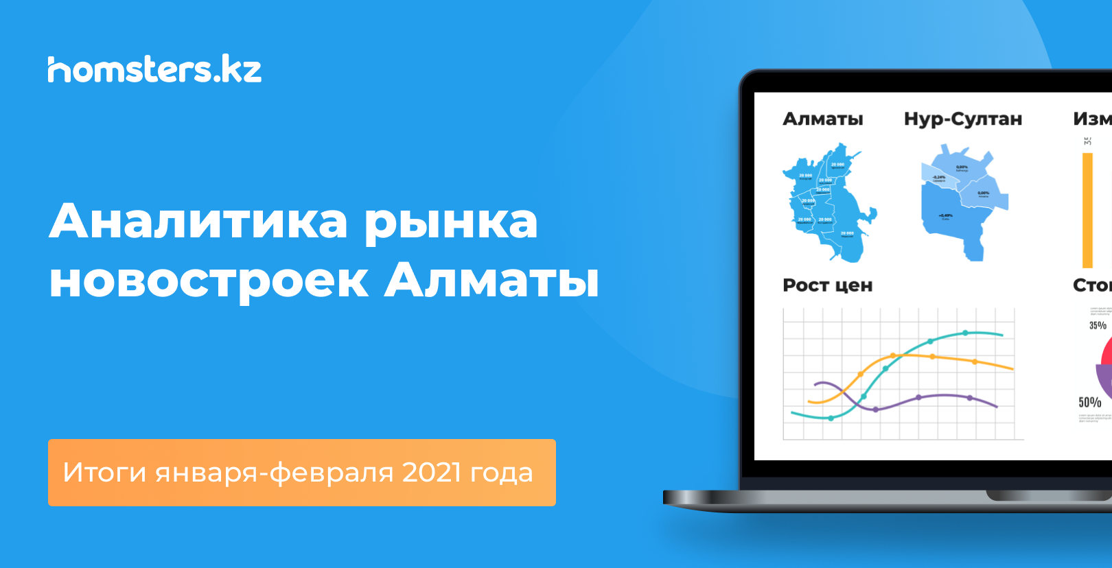 Алматыдағы жаңа құрылыстар нарығының талдауы: 2021 жылдың қаңтар-ақпан айларының қорытындысы