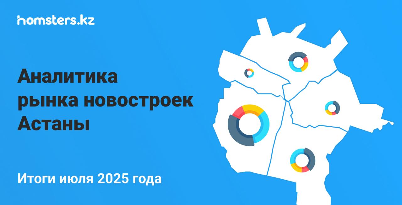 Астанадағы жаңа құрылыс нарығын талдау: 2025 жылдың шілде айының нәтижелері