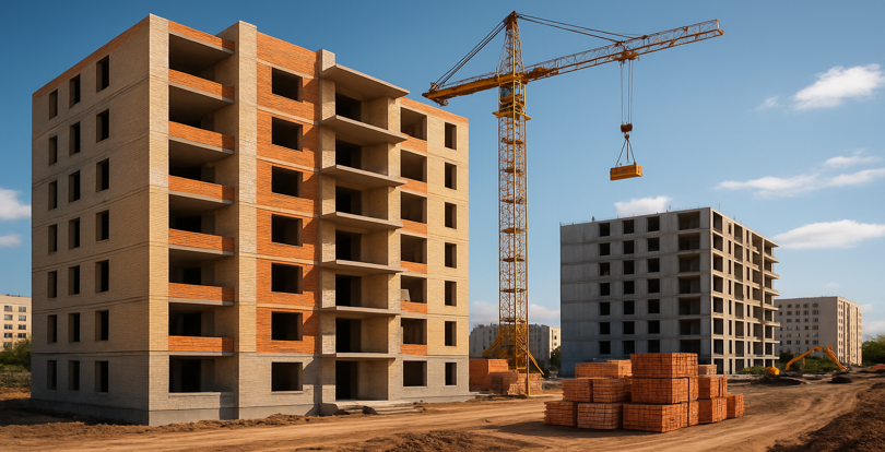 Рост строительства в Казахстане: свежие данные за полгода