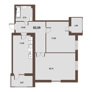 Двушка в ЖК Венский квартал